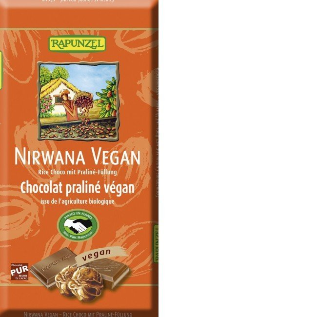 Rapunzel bio nirwana vegán csokoládé 100g