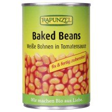 Rapunzel bio sült fehér bab paradicsomos 400g 