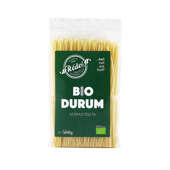 Rédei bio tészta durum fehér spagetti 500g 