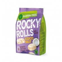 Rocky rolls puffasztott rizskorong kókusz-fehércsokoládé 70g