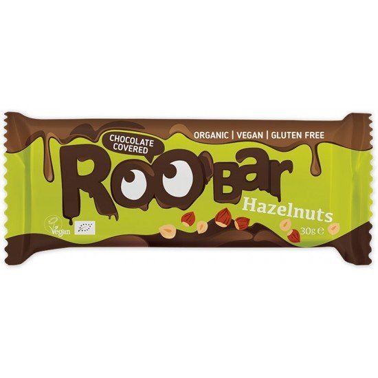 Roobar csokival bevont törökmogyorós szelet 30g Roobar csokival bevont törökmogyorós szelet 30g
