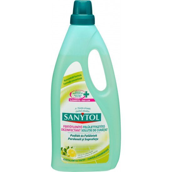 Sanytol fertőtlenítő felülettisztisztító citrom 1000ml Sanytol fertőtlenítő felülettisztisztító citrom 1000ml