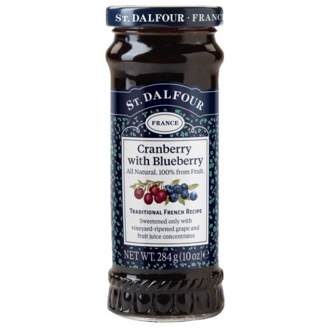 St.Dalfour lekvár vörös+Kék áfonya 284g 