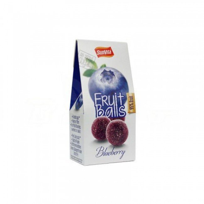 Sunvita gyümölcsgolyó kékáfonyás 80g Sunvita gyümölcsgolyó kékáfonyás 80g