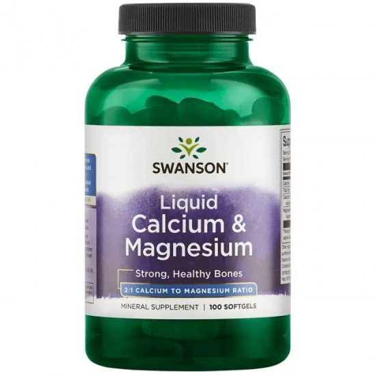 Swanson liquid calcium-Magnesium kapszula 100db