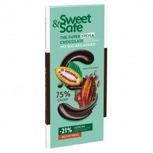 Sweet&safe étcsoki tábla 75% 90g