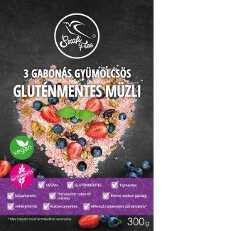 Szafi free müzli 3gabonás+gyümölcsös 300g - A TERMÉK LEJÁRATI IDEJE: 2026.04.28.