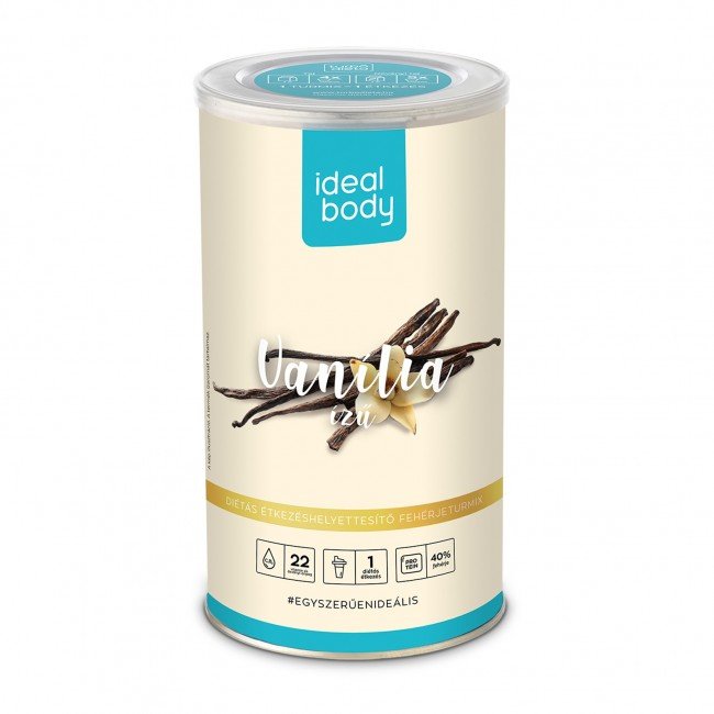 IdealBody étkezéshelyettesítő fehérjeturmix - vanilia 525g IdealBody étkezéshelyettesítő fehérjeturmix - vanilia 525g