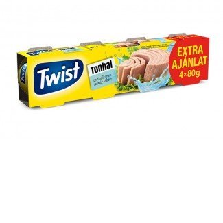 Twist 3+1 tonhaltörzs natúr lében 4X80g 