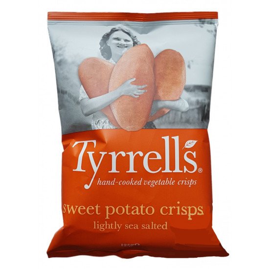 Tyrrells édesburgonya chips enyhén sós 125g