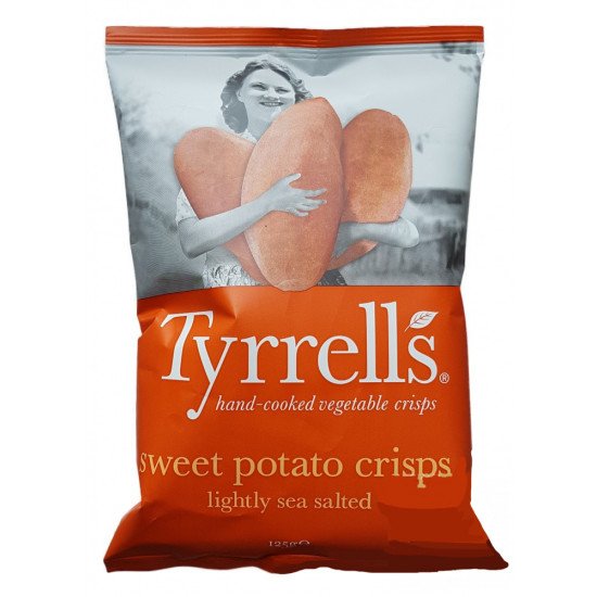 Tyrrells édesburgonya chips enyhén sós 125g Tyrrells édesburgonya chips enyhén sós 125g