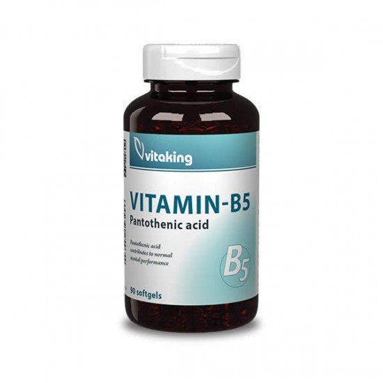 Vitaking B5 Pantoténsav 200mg gélkapszula 90db Vitaking B5 Pantoténsav 200mg gélkapszula 90db