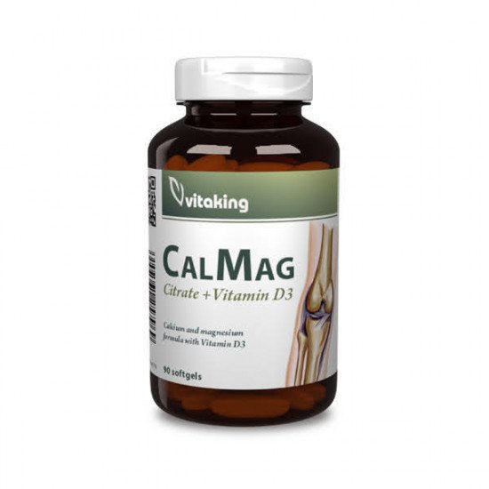 Vitaking CalMag citrát +D3 gélkapszula 90db