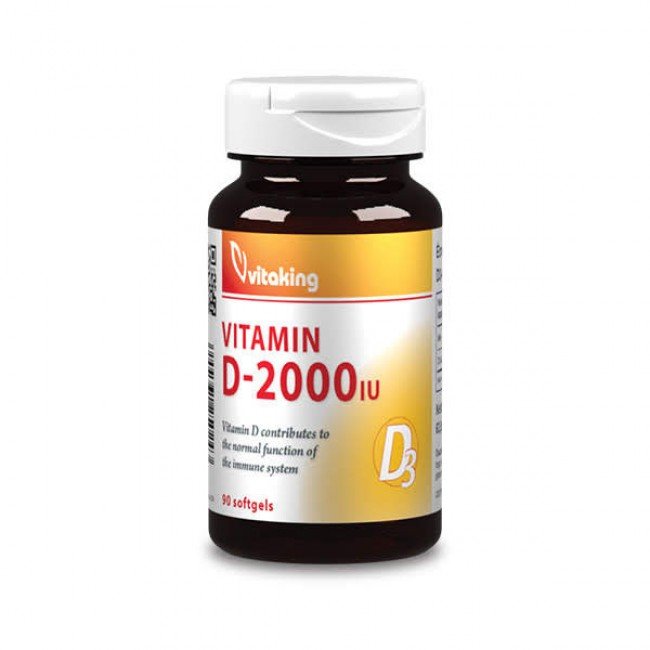 Vitaking D-2000 Vitamin kapszula 90db Vitaking D-2000 Vitamin kapszula 90db