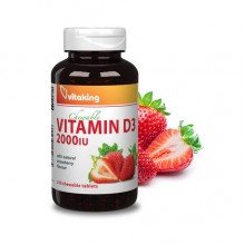 Vitaking d3 vitamin 2000ne epres rágótabletta 210db