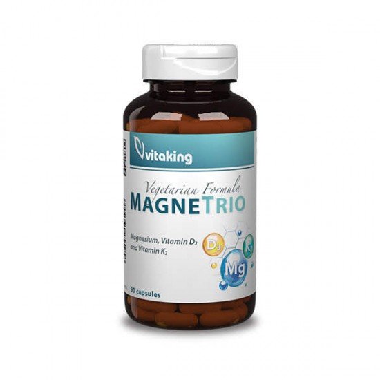 Vitaking MagneTrio Mg+K2+D3 kapszula 90db