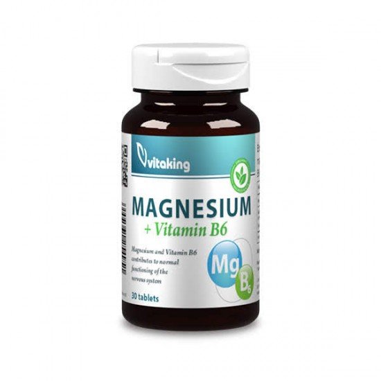 Vitaking Magnézium Citrát + B6-vitamin tabletta 30db