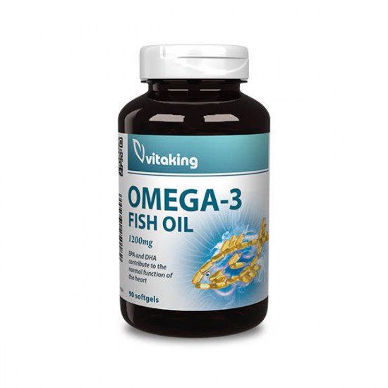 Vitaking Omega-3 Halolaj Gélkapszula 1200 90db