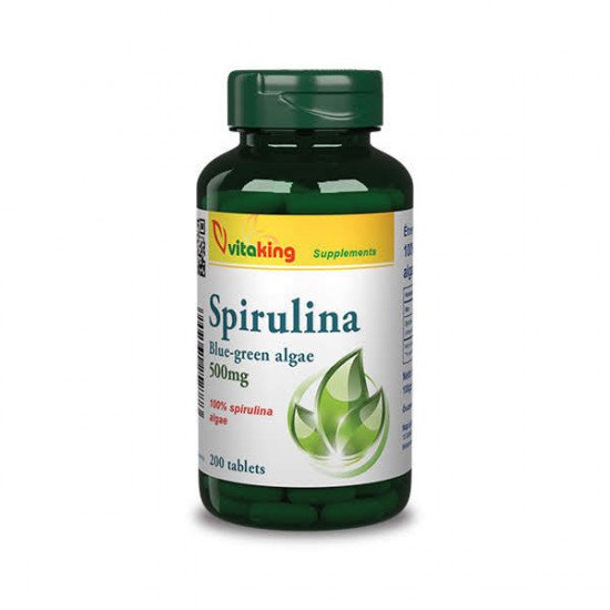 Vitaking spirulina tabletta 500 mg 200db