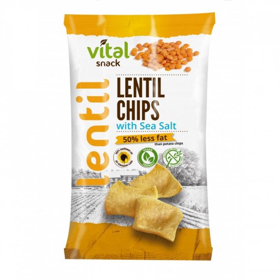 Vital lencse chips tengeri sós gluténmentes 65g