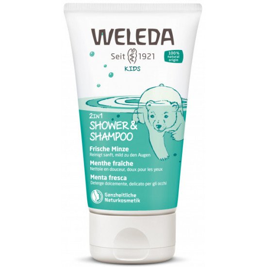 Weleda baba tusfürdő és sampon menta 150ml Weleda baba tusfürdő és sampon menta 150ml