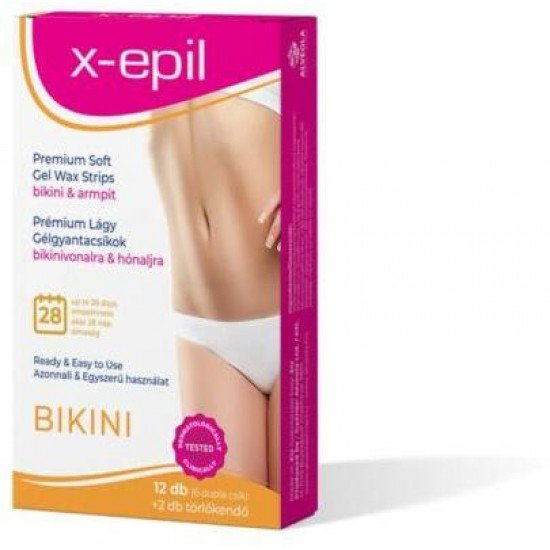 X-Epil gélgyantacsíkok bikini-hónalj 12db