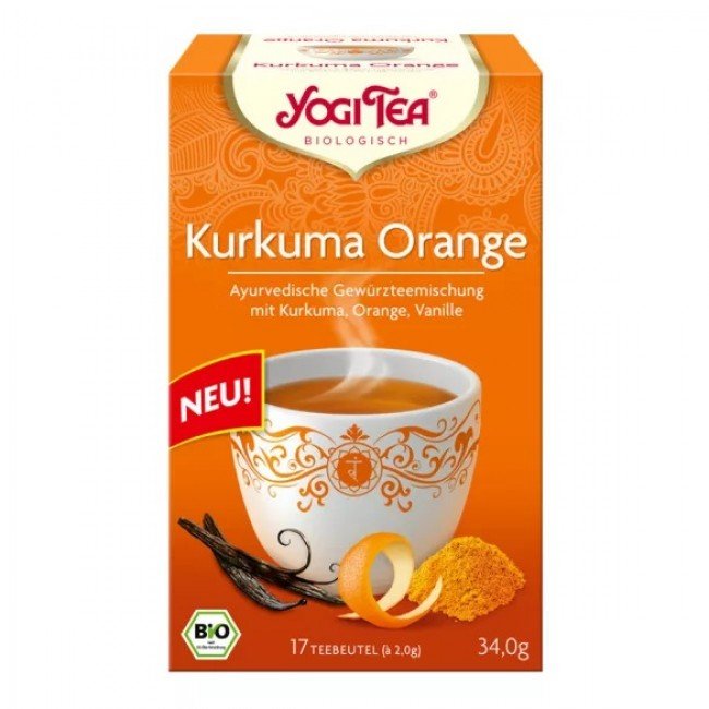 Yogi bio kurkuma narancs tea 17filter Yogi bio kurkuma narancs tea 17filter