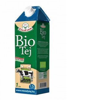 Zöldfarm bio tej 1.5 % uht /Tartós/ 1000ml