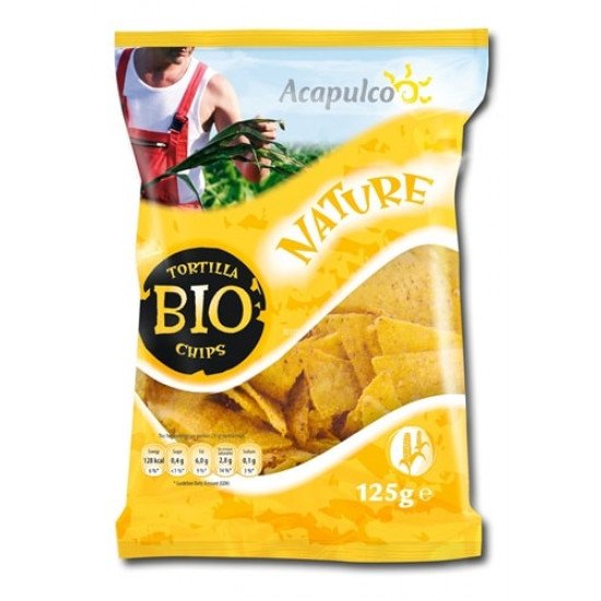 Acapulco bio tortilla chips natúr 125g