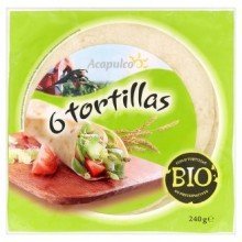 Acapulco bio tortilla lágy 240g