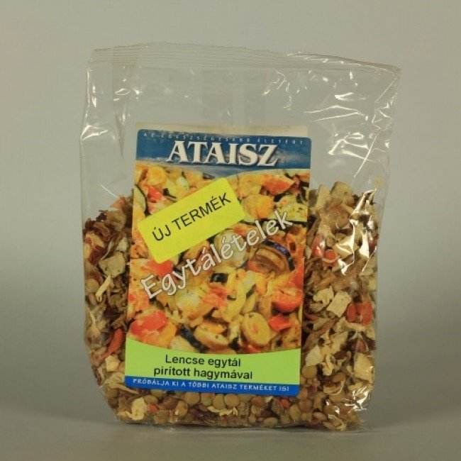 Ataisz paradicsomos lencse egytál pirított hagymával 200g