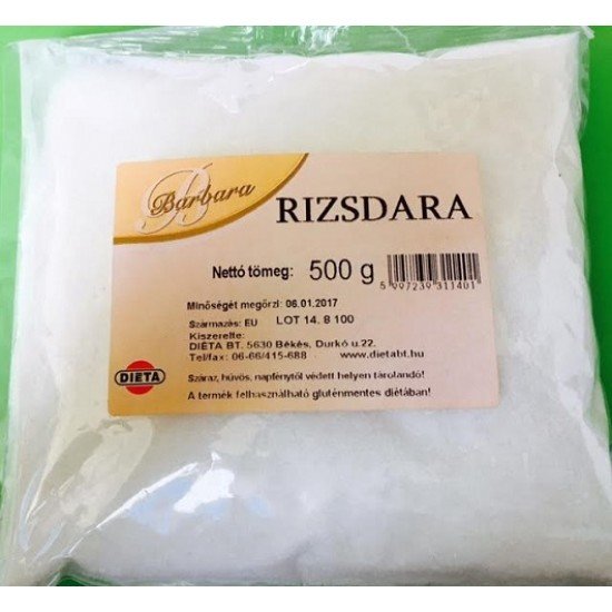 Barbara gluténmentes rizsdara 500g