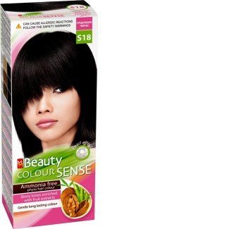 Beauty color s018 éjfél fekete ammónia ment.növ.hajfesték 1db