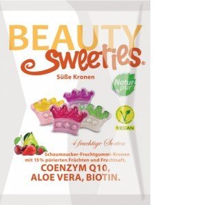 Beauty sweeties gluténmentes vegán gumicukor crowns 125g