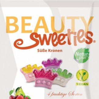 Beauty sweeties gluténmentes vegán gumicukor crowns 125g