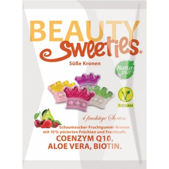 Beauty sweeties gluténmentes vegán gumicukor crowns 125g