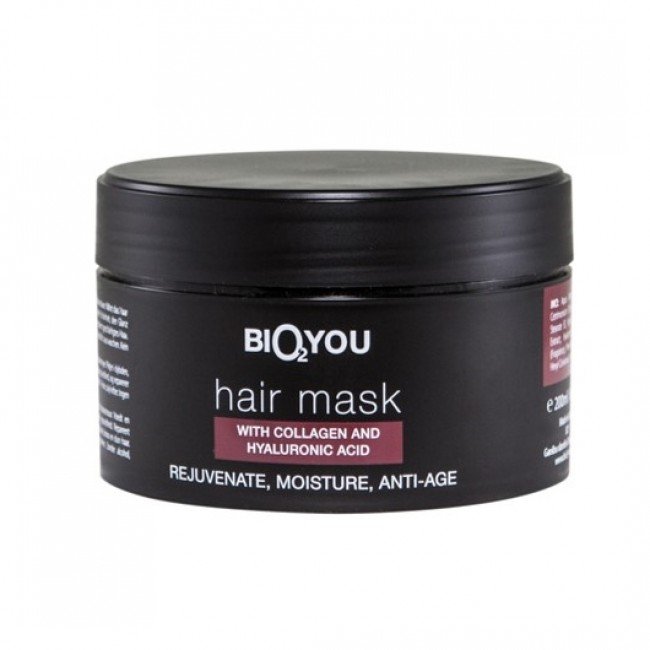 Bio2you natúr haj maszk kollagénnel és hialuronsavval 200ml