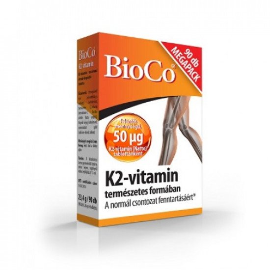 Bioco k2 vitamin tabletta 90db