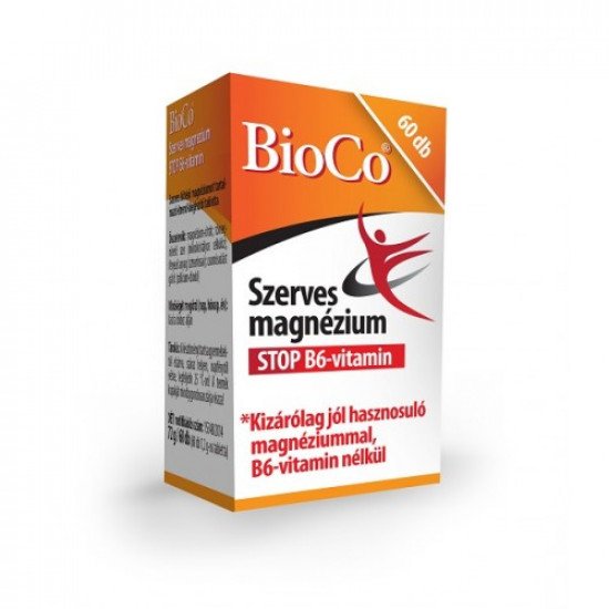 Bioco szerves magnézium stop b6-vitamin 60db