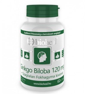 Bioheal ginkgo biloba 120 mg + Fokhagyma kivonat tabletta 70db