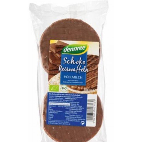 Dennree bio rizstallér tejcsokoládés 100g