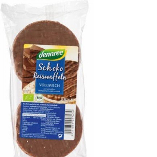 Dennree bio rizstallér tejcsokoládés 100g