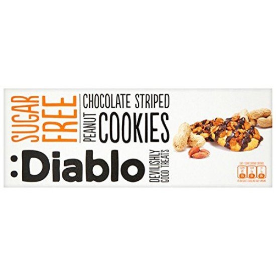 Diablo cukormentes csokis-földimogyorós keksz 150g