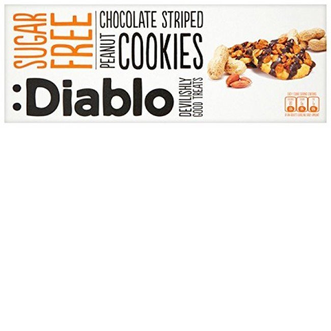 Diablo cukormentes csokis-földimogyorós keksz 150g