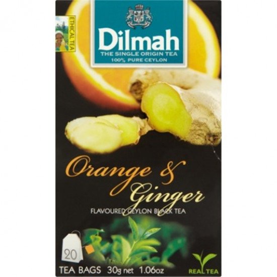 Dilmah fekete tea narancs-Gyömbér 20 filter