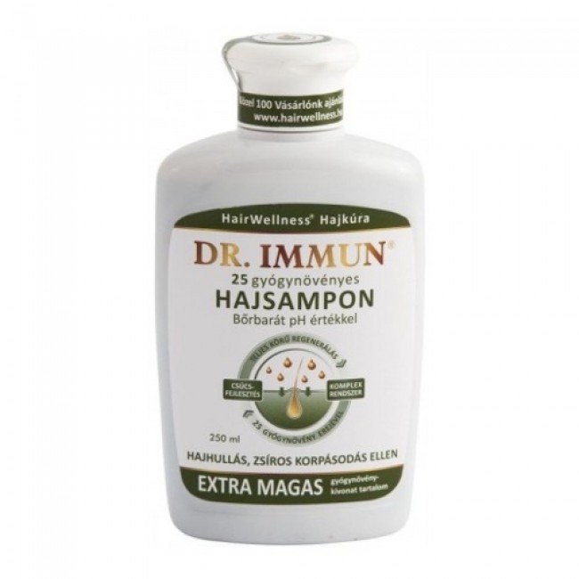 Dr.Immun hajsampon 25 gyógynövényes 250ml Dr.Immun hajsampon 25 gyógynövényes 250ml