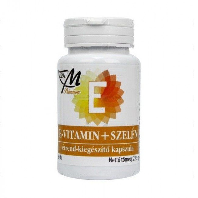 Dr.m prémium e-vitamin+szelén kapszula 60db Dr.m prémium e-vitamin+szelén kapszula 60db