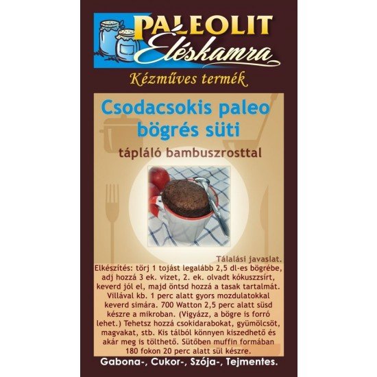 Éléskamra paleo csodacsokis bögrés süti 55g