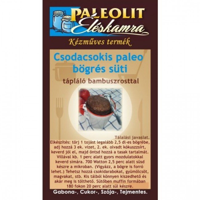 Éléskamra paleo csodacsokis bögrés süti 55g Éléskamra paleo csodacsokis bögrés süti 55g