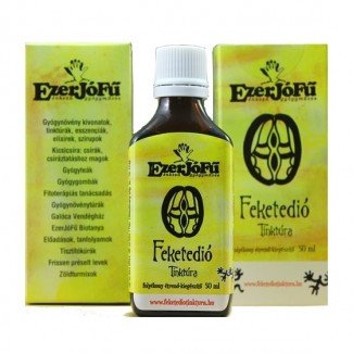 Ezerjófű Feketedió tinktúra 50ml